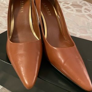 Lauren Ralph Lauren Tan Kidskin pumps - New